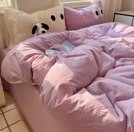 Juego de Cama Completo Degradado de Algodón 100% Puro