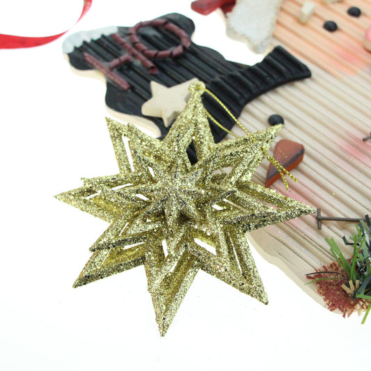 Adorno Navideño Colgante con Polvo Brillante