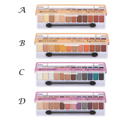 Paleta de Sombras Perladas Mate Anti-Transferencia - Image 16