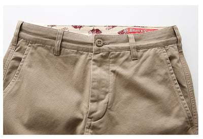 Pantalones Casuales Rectos de Algodón Twill Retro para Hombre - Image 15