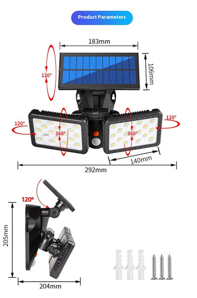 Lámpara Solar de Jardín con Sensor de Movimiento - Image 5