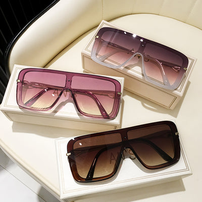 Gafas de Sol Grandes Integradas para Mujer
