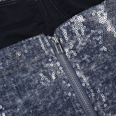 Sostén Vaquero con Lentejuelas Estrellas y Cadena Delgada - Diseño Hot Girl - Image 14