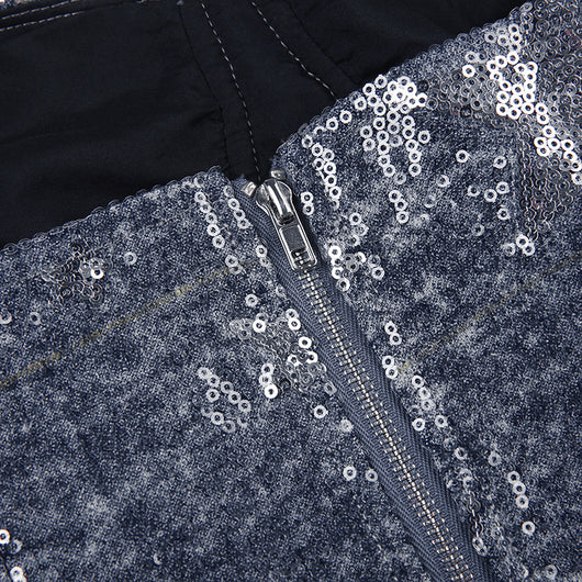 Sostén Vaquero con Lentejuelas Estrellas y Cadena Delgada - Diseño Hot Girl - Image 14