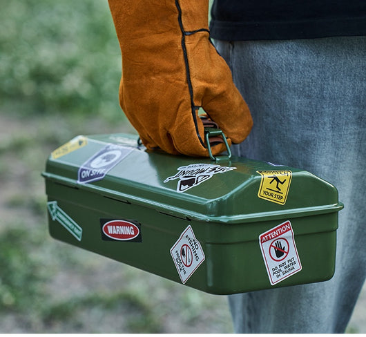 Caja de Herramientas para Camping Outdoor con Compartimentos y Stickers - Image 39