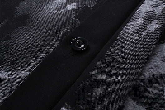 Camisa de Manga Corta con Estampado Abstracto para Hombre - Image 15