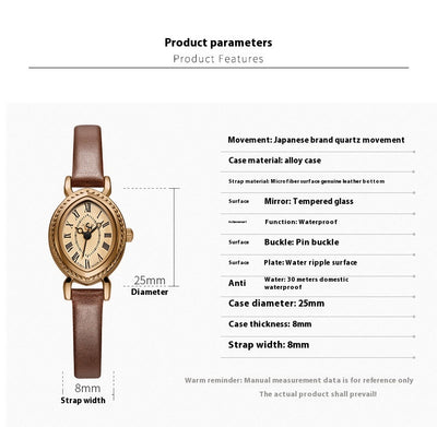 Reloj de Moda Compacto con Movimiento de Cuarzo y Resistencia al Agua - Image 15