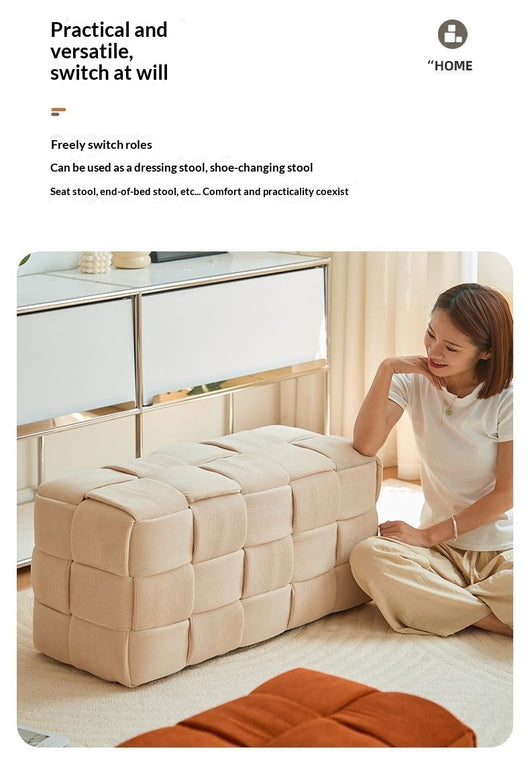 Sofá de Influencer para Sala de Estar con Reposapiés de Madera Maciza - Image 13