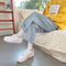Jeans Rectos Anchos de Corte Holgado