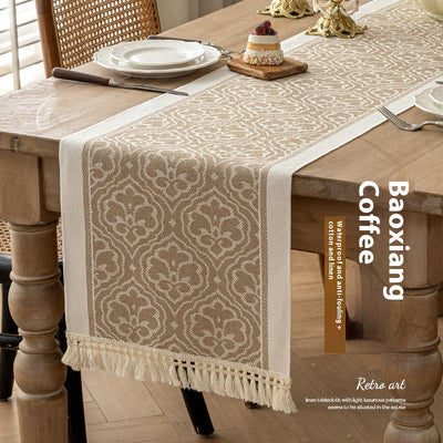 Mantel Largo de Algodón y Lino para Comedor - Image 7