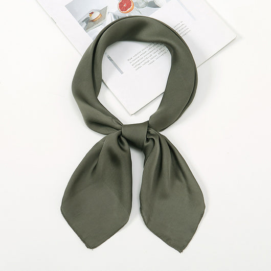 Pañuelo de Satén Liso Versátil y Elegante - Image 40
