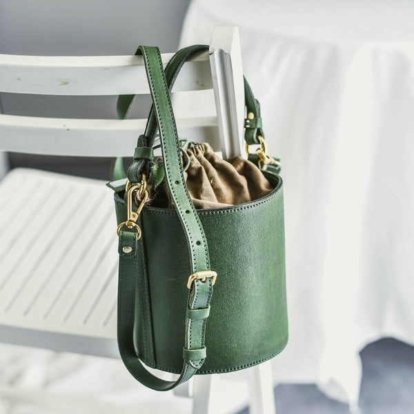 Bolso Bucket Vintage Artesanal para Mujer