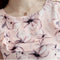 Blusa de Gasa Fruncida con Hombros Descubiertos para Mujer