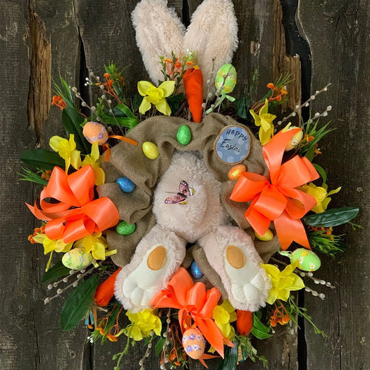Guirnalda Decorativa Pascual con Conejos, Zanahorias y Huevos - Image 10