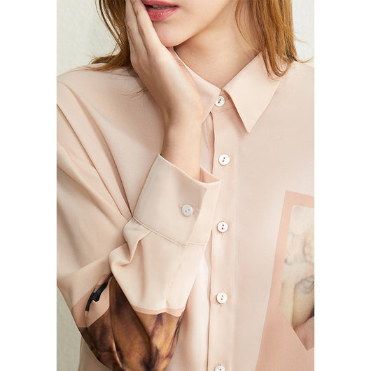Blusa de Gasa Estampada con Diseño Moderno para Mujer - Image 5