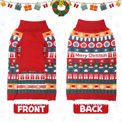 Suéter Navideño para Mascotas Rojo en Acrílico - Image 4