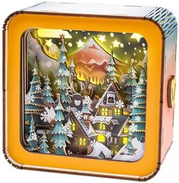 Lámpara Nocturna Puzzle de Madera con Atmósfera Creativa - Image 14