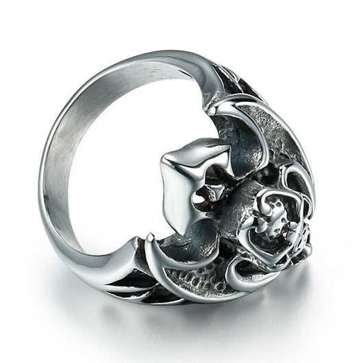 Anillo de Calavera Punk Retro - Joyería de Personalidad Audaz - Image 4
