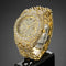 Reloj de Cadena Cubana Hip Hop con Diamantes de Hielo Estilo Urbano