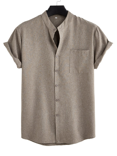 Camisa Casual Hombre Básica con Bolsillo - Image 8