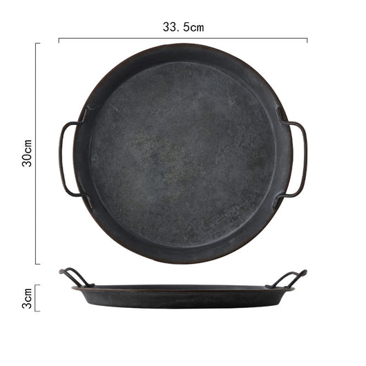 Bandeja de Hierro Forjado Retro para Pan y Decoración del Hogar - Image 7