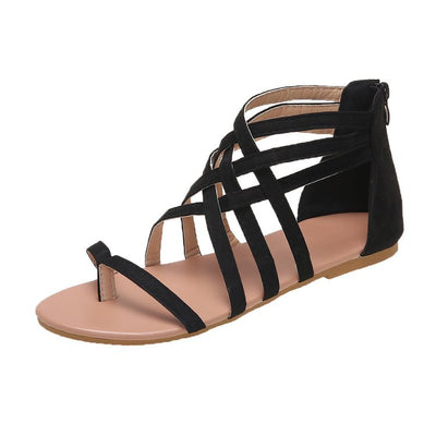 Sandalias Romanas con Tiras Cruzadas - Estilo Europeo Minimalista - Image 4