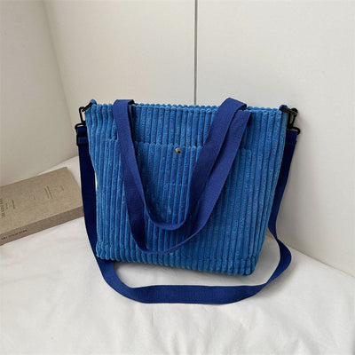 Bolso Bandolera de Pana con Gran Capacidad para Viajeros