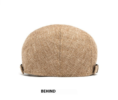 Boina Retro de Algodón y Lino para Hombre con Visera - Image 16