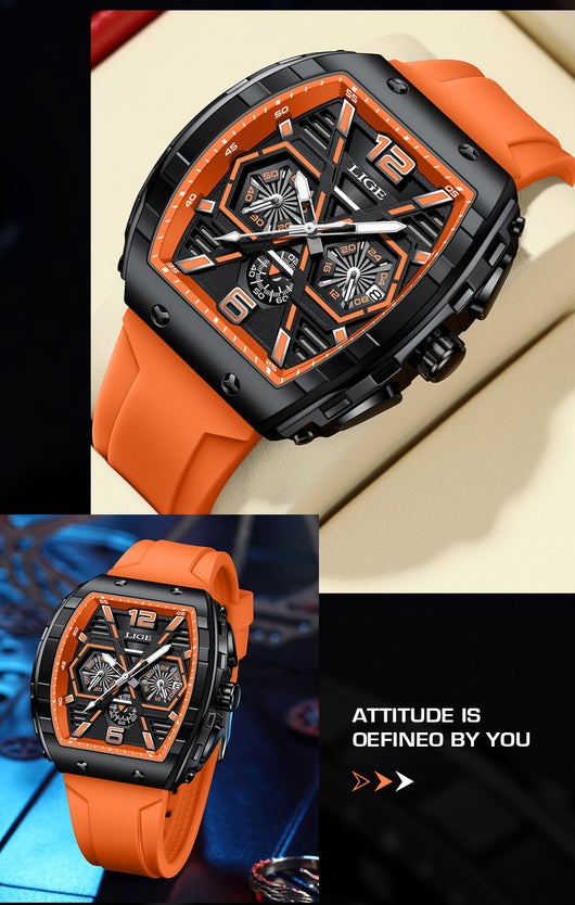 Reloj Deportivo Cuadrado Resistente al Agua con Calendario Multifuncional - Image 9
