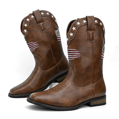 Bota Vaquera Occidental Estrella de Cinco Puntas para Hombre - Image 22
