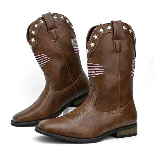 Bota Vaquera Occidental Estrella de Cinco Puntas para Hombre - Image 22