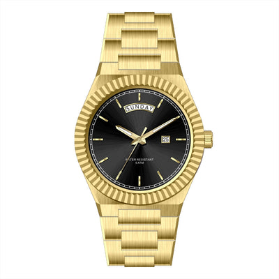 Reloj Ejecutivo de Acero Inoxidable con Correa de Cuero - Resistente al Agua - Image 17