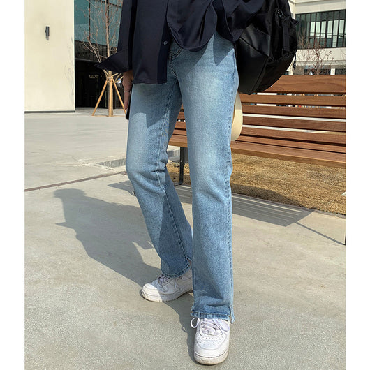 Pantalones Jeans Rectos Sueltos para Niño Estilo Coreano Azul Casual - Image 10
