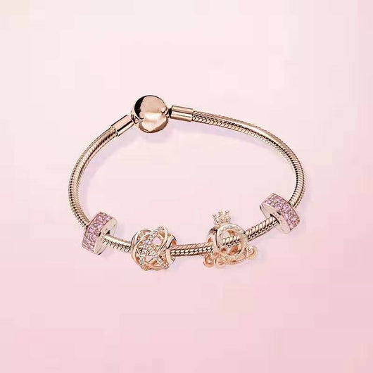 Pulsera de Cuentas Brillantes Elegante con Dijes Personalizables - Image 4