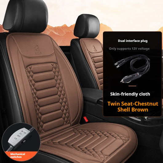 Asiento Calefactor Eléctrico de Peluche para Auto - Image 10