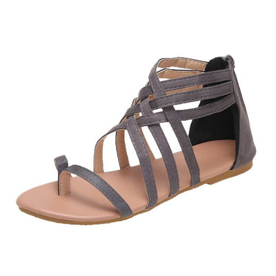 Sandalias Romanas con Tiras Cruzadas - Estilo Europeo Minimalista - Image 5