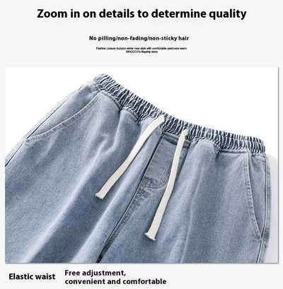 Pantalones Vaqueros Rectos Hombre Primavera Verano Talle Alto Pierna Ancha Urbano - Image 18