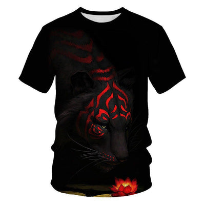 Camiseta Cuello Redondo Manga Corta con Impresión 3D Digital - Image 8