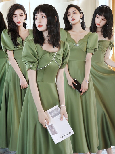 Falda Satinada Verde Aguacate para Mujer - Colección Primavera Sisters - Image 3