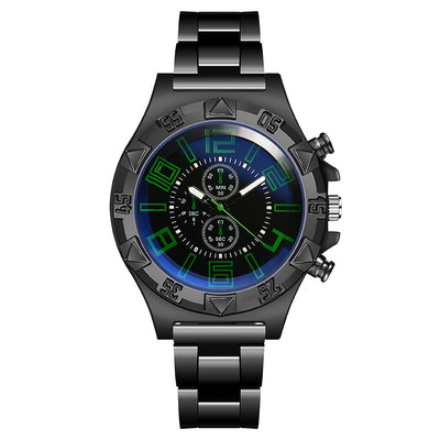 Reloj Acero Azul Luminoso con Correa de Acero - Image 7