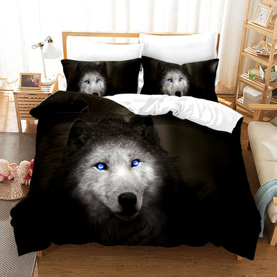 Juego de Cama Lobo Estampado Digital Tres Piezas - Image 5