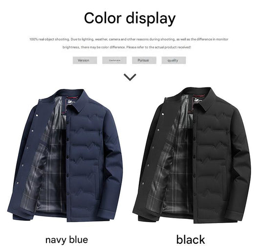 Chaqueta Acolchada Corta para Hombre - Abrigo Cálido y Elegante para Otoño Invierno - Image 25