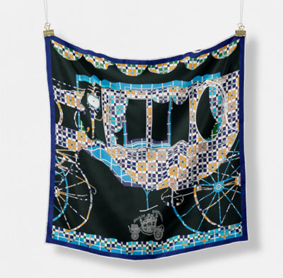Pañuelo de Seda Estampado Minimalista - Elegancia Versátil - Image 26