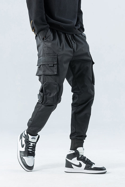 Pantalones Cargo Deportivos con Múltiples Bolsillos y Cordón Ajustable - Image 9