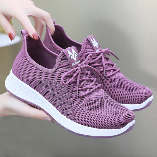Zapatos de Tela Estilo Beijing Antiguo para Mujer con Malla Transpirable