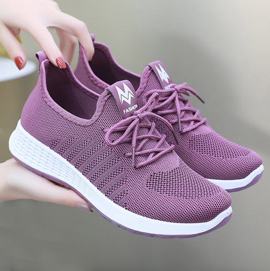 Zapatos de Tela Estilo Beijing Antiguo para Mujer con Malla Transpirable