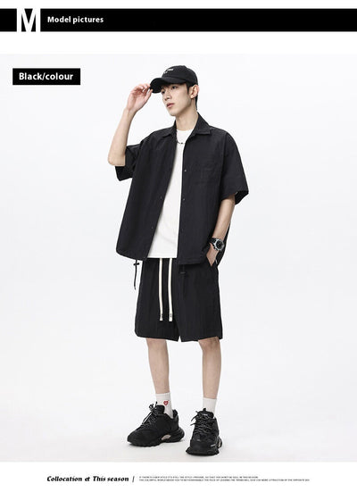 Conjunto de Dos Piezas: Shorts y Camisa Suelta de Cáñamo Transpirable - Image 14