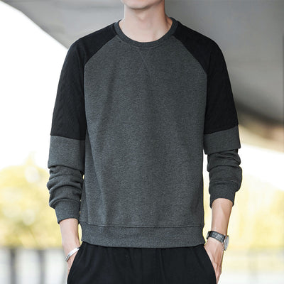 Playera Holgada de Algodón con Cuello Redondo y Manga Larga para Hombre - Image 13