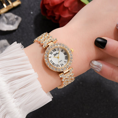 Reloj de Mujer Diamantes Escala Romana Elegancia Clásica - Image 10