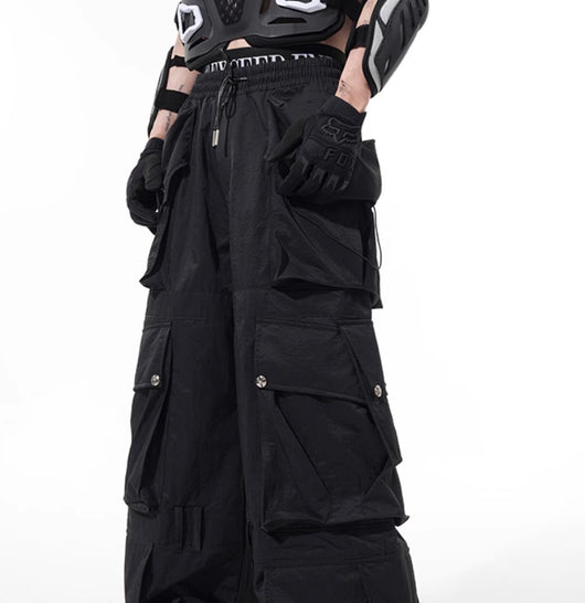Pantalones Ejecutivos Oscuros con Bolsillos Múltiples - Image 9